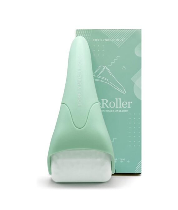 ROSELYNBOUTIQUE Cryotherapy Ice Roller for Face Wrinkles Fine Lines Puffiness Stick Massager Facial Skin Care Tools Self Care Gifts for Men Women (Green)